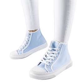 Blue high-top sneakers from Pozzuolo