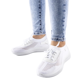 White openwork sneakers by Pierantonio