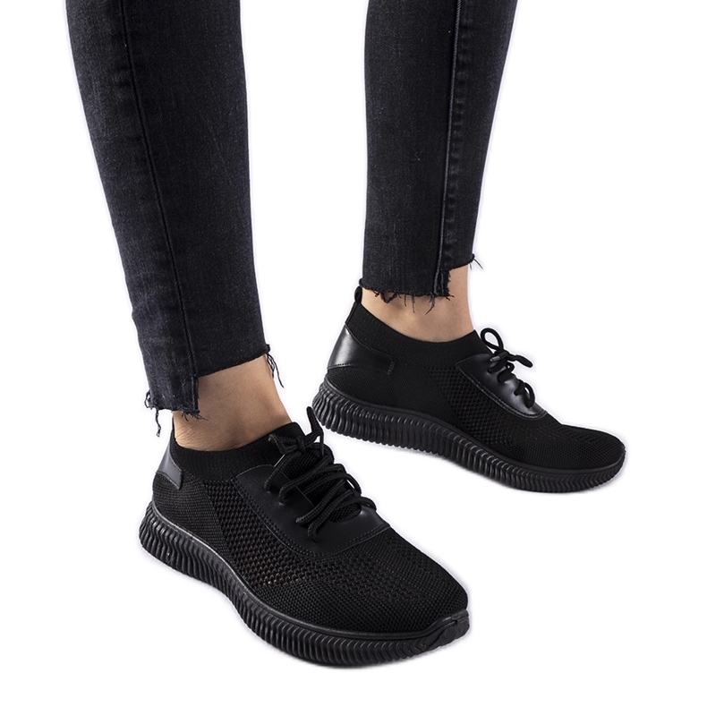 Black openwork Pierantonio sneakers