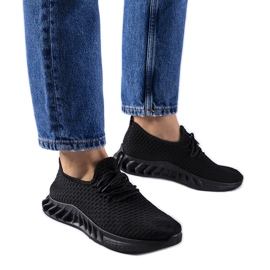 Black fabric sneakers Derek