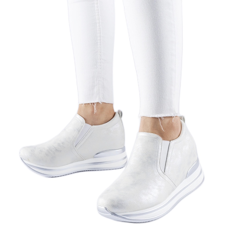 Alquippa silver wedge sneakers