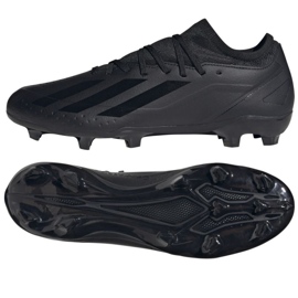 Adidas X 18.3 Fg M DB2185 football boots black black KeeShoes