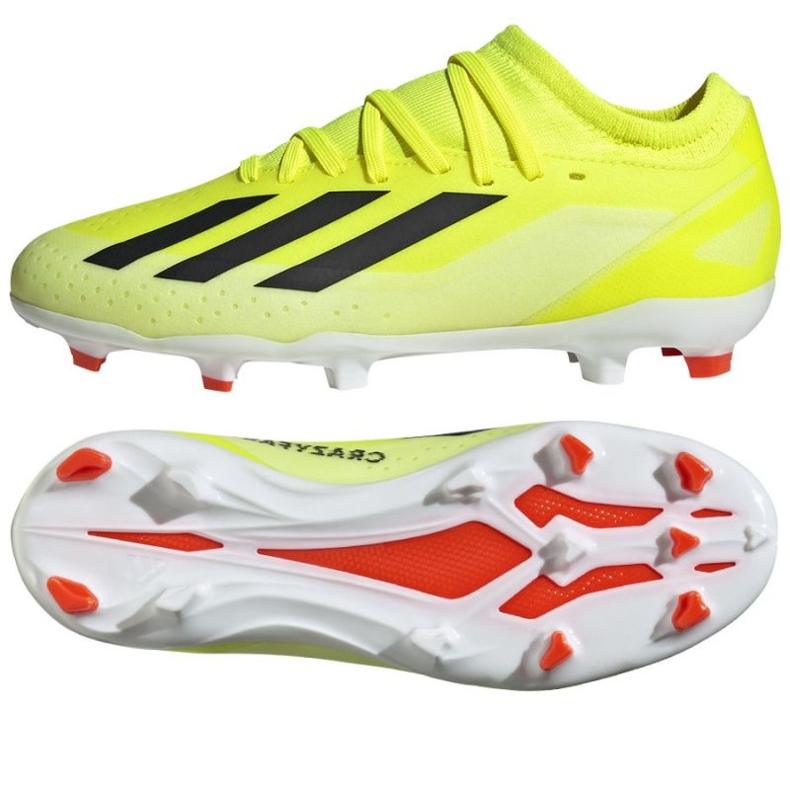 Adidas X Crazyfast League Fg Jr IF0691 shoes yellow Adidas X Crazyfast League Fg Jr IF0691 shoes yellow