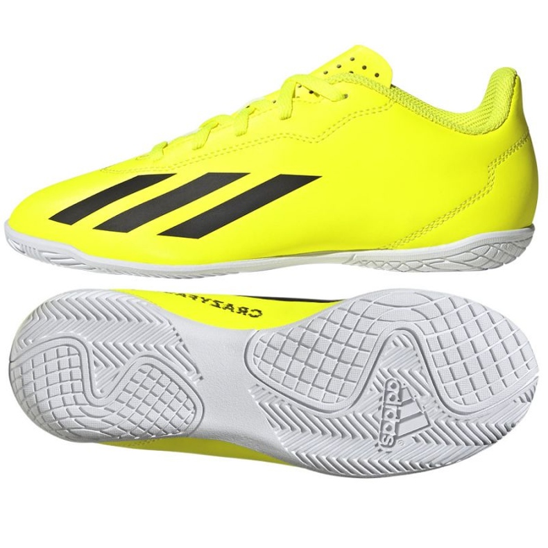 Adidas X Crazyfast Club In Jr IF0710 shoes yellow Adidas X Crazyfast Club In Jr IF0710 shoes yellow