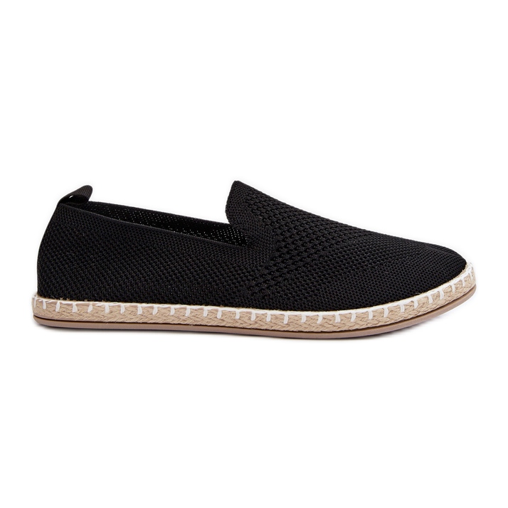 Black Harmonie Women's Slip-On Espadrilles