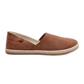 Women's Suede Espadrilles Brown Vulcano