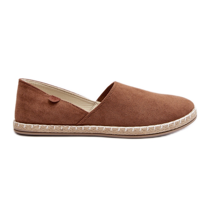Women's Suede Espadrilles Brown Vulcano