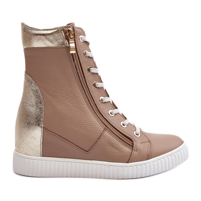 Penni Leather Wedge Sneaker | EILEEN FISHER