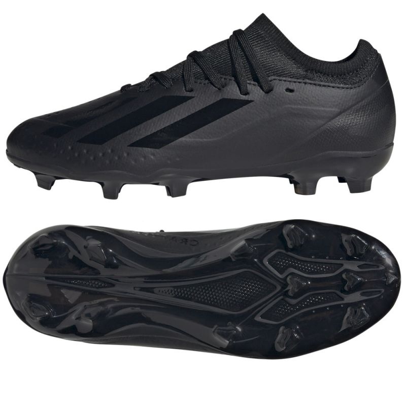 Adidas X Crazyfast.3 Fg Jr ID9355 football shoes black KeeShoes