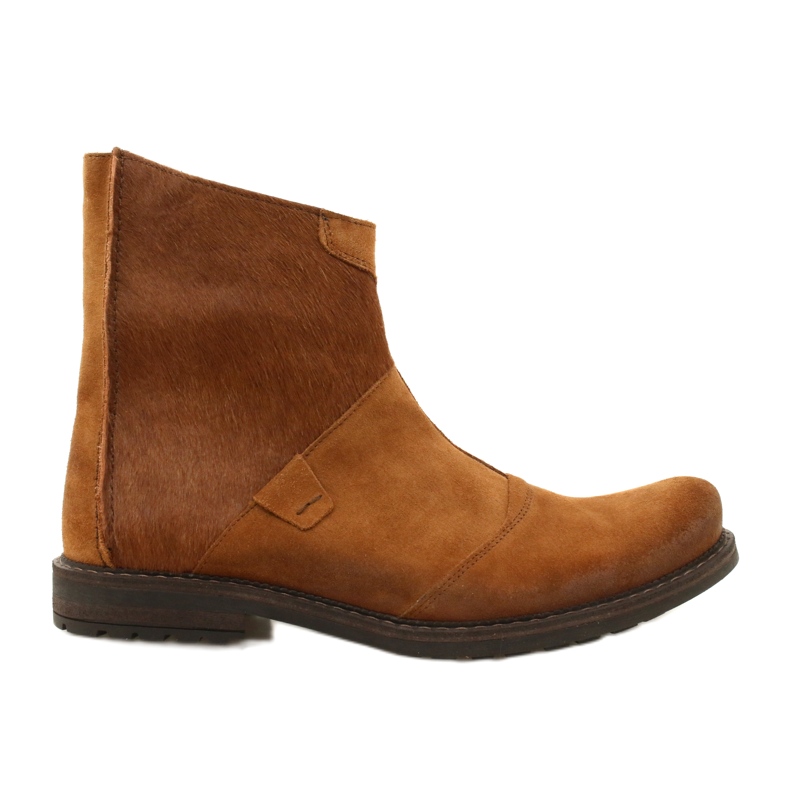 Olivier Leather men's boots 553KZ red brown Olivier Leather men's boots 553KZ red brown