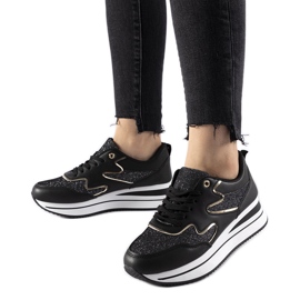 Black Inès platform sneakers