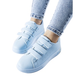 Paré blue sneakers with Velcro fastening
