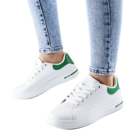 White and green Leland sneakers