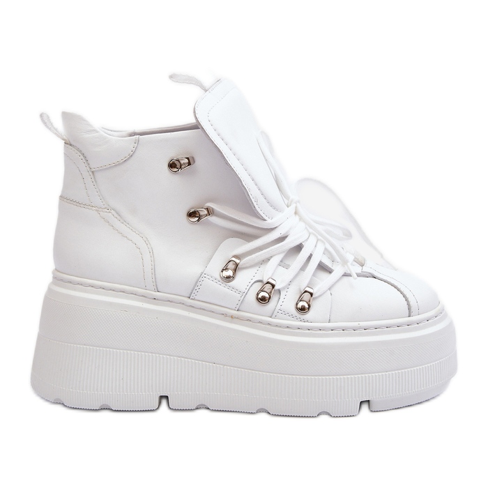 Zazoo 3416 Leather Women's Sports Shoes White