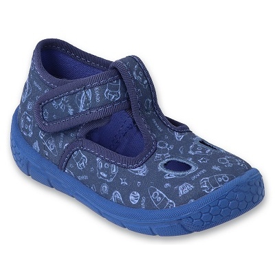 Befado children's slippers 630P011 blue applications Befado children's slippers 630P011 blue applications