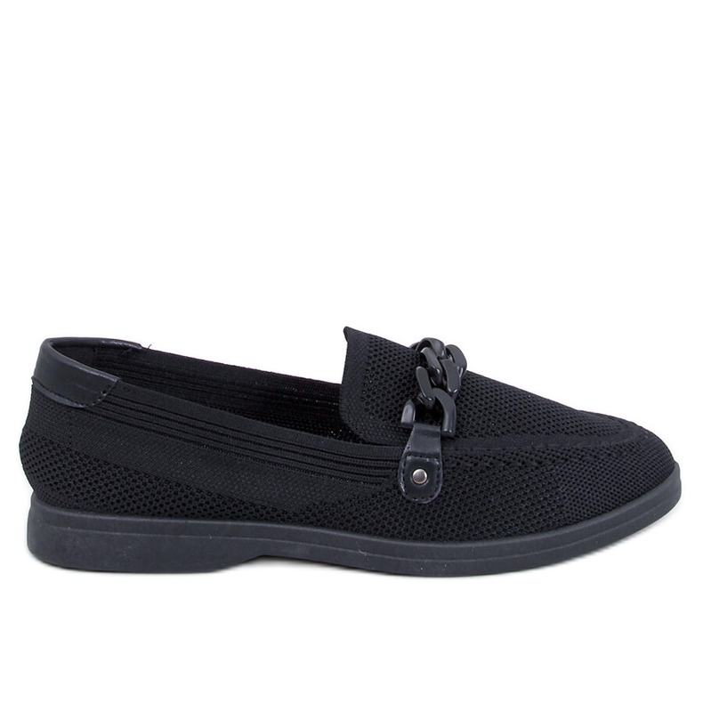 Lucena Black openwork moccasins