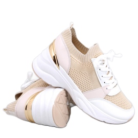 Davis Beige wedge sneakers Davis Beige wedge sneakers