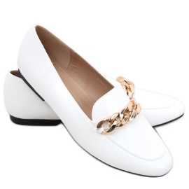Addison White Chain Loafers