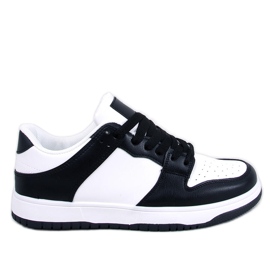Two-tone sneakers Ballou Black white