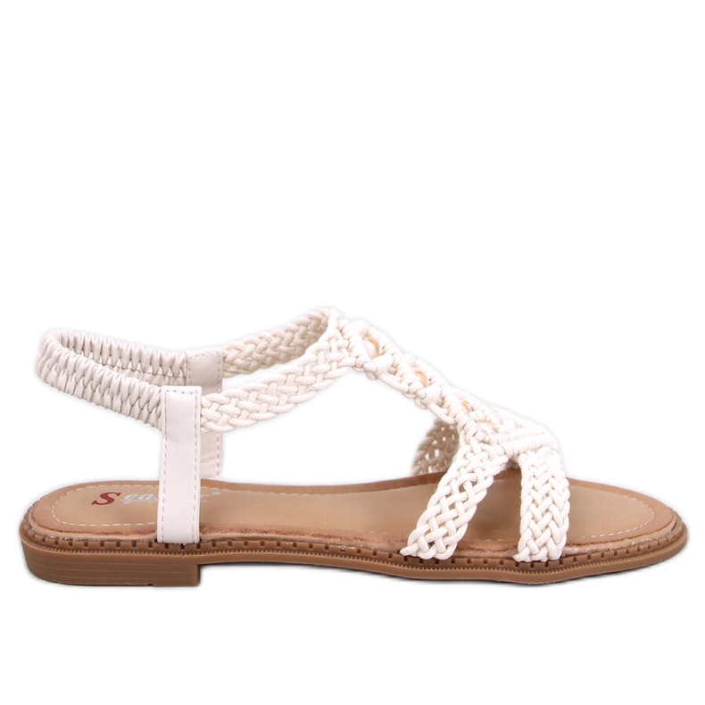 Ashes Beige boho string sandals