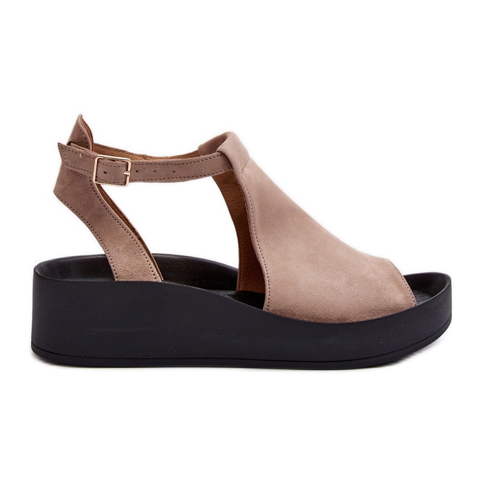Zazoo 2914 Women's Sandals Suede Beige
