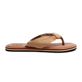 Women's flip-flops Big Star LL274623 Beige
