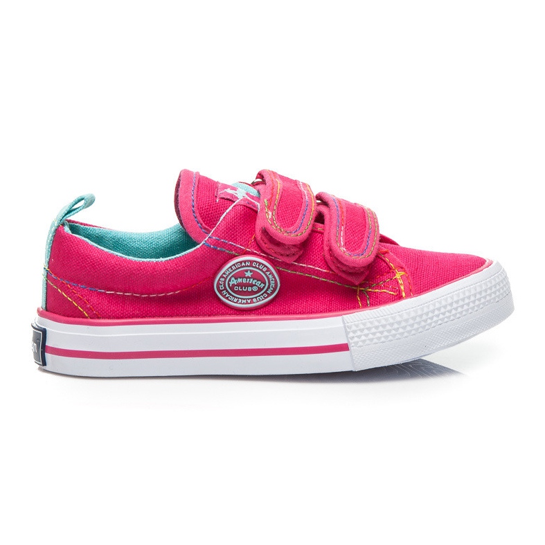 American Club Sport Sneakers with Velcro pink