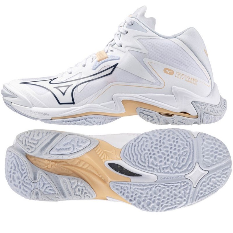 Mizuno Wave Lightning Z8 Mid W volleyball shoes V1GC240535 white