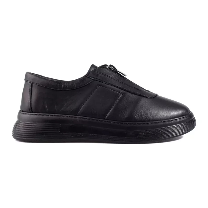 Black leather women's shoes by T.Sokolski