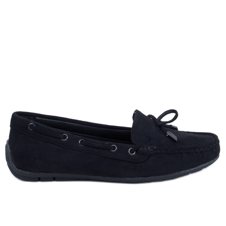Wards Black suede moccasins