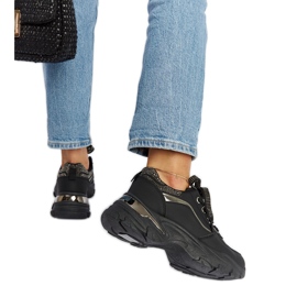 Black massive sneakers with Euclid rhinestones Black massive sneakers with Euclid rhinestones