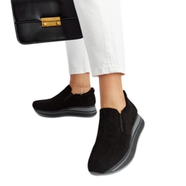 Black Cliffside platform sneakers