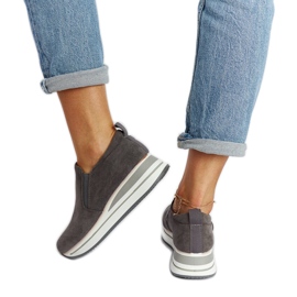 Gray Cliffside platform sneakers grey