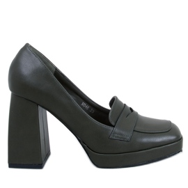 Entee Green heel loafers