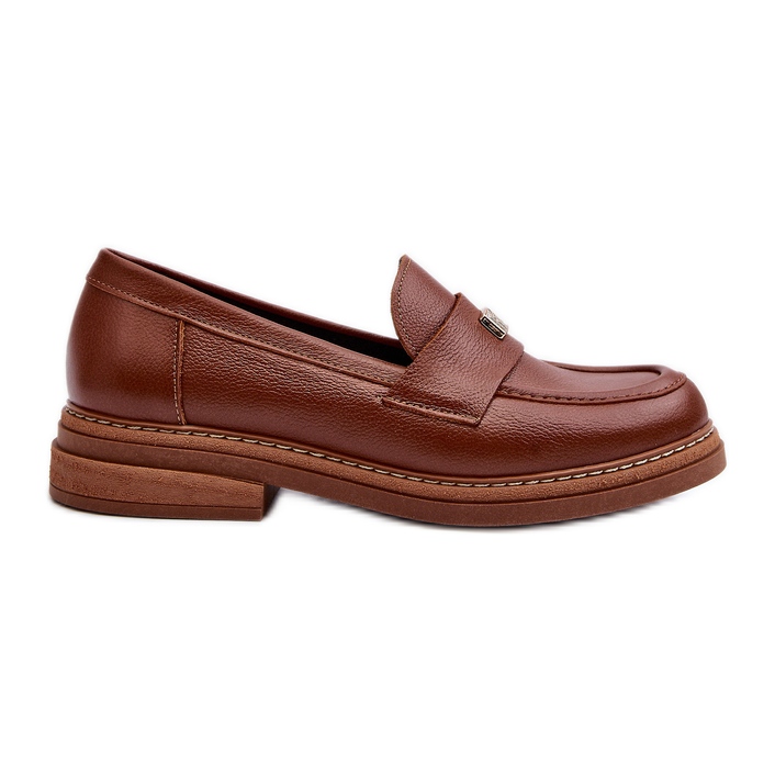 Zazoo 20165 Women's Leather Moccasins, Brown
