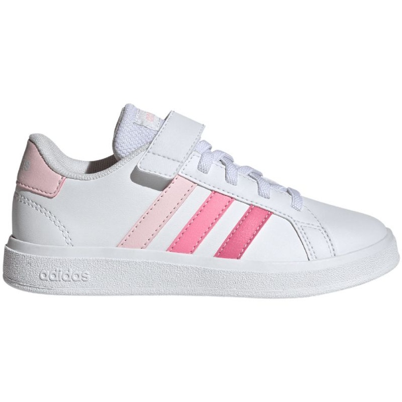 Adidas Grand Court Elastic Lace and Top Strap Jr IG4838 shoes white