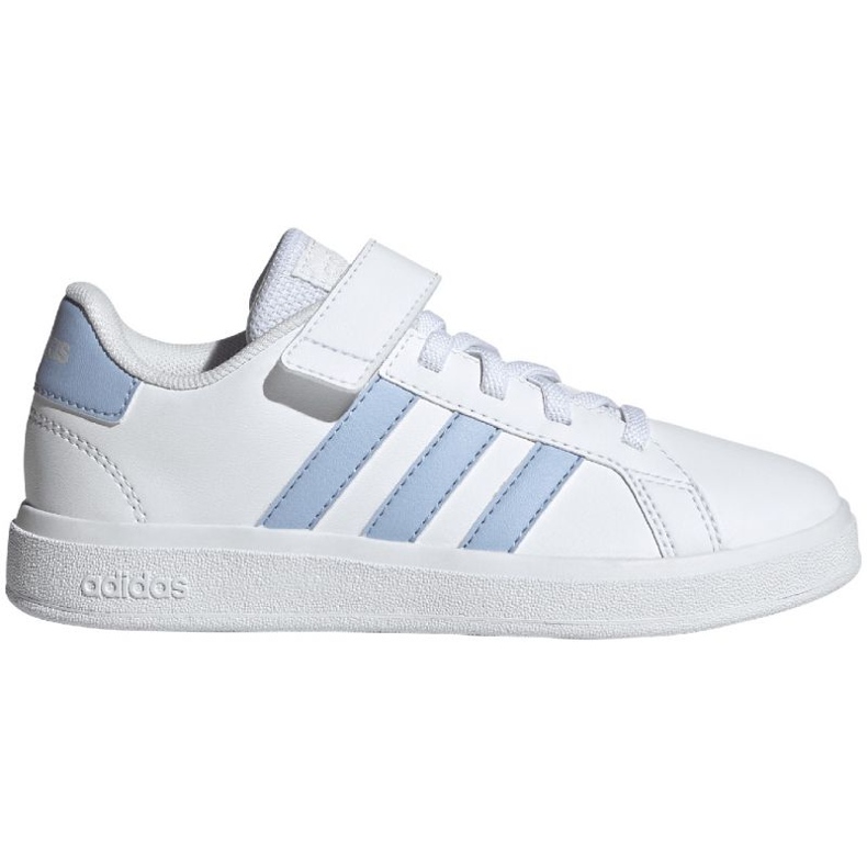 Adidas Grand Court Elastic Lace and Top Strap Jr IG4841 shoes white