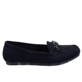 Trabei Black women's suede moccasins