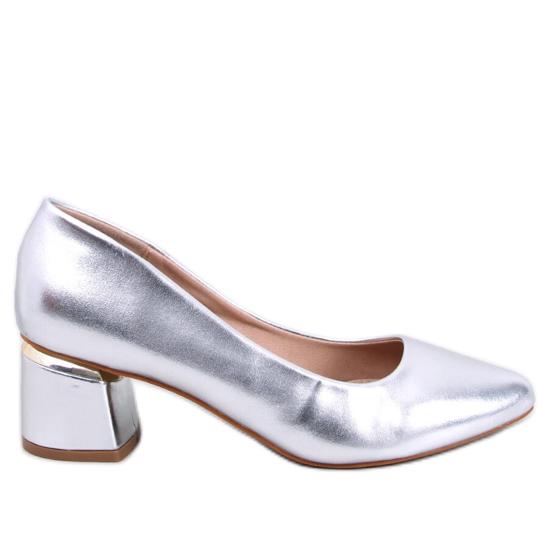 Shers Silver high heel pumps