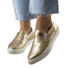 Gold Slip On Taastru sneakers golden Gold Slip On Taastru sneakers golden