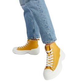 Yellow Ronchis high-top sneakers