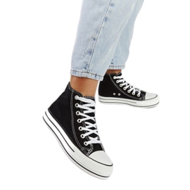 Puglia black high-top sneakers