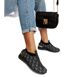 Black and gray Slip On Tartano shoes Black and gray Slip On Tartano shoes