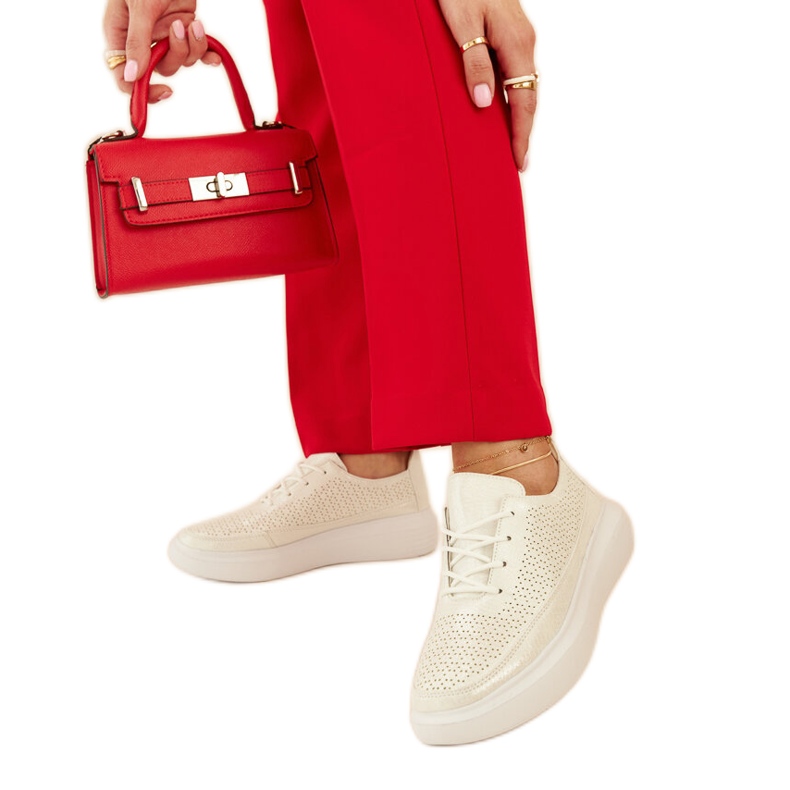 Lori silver platform sneakers