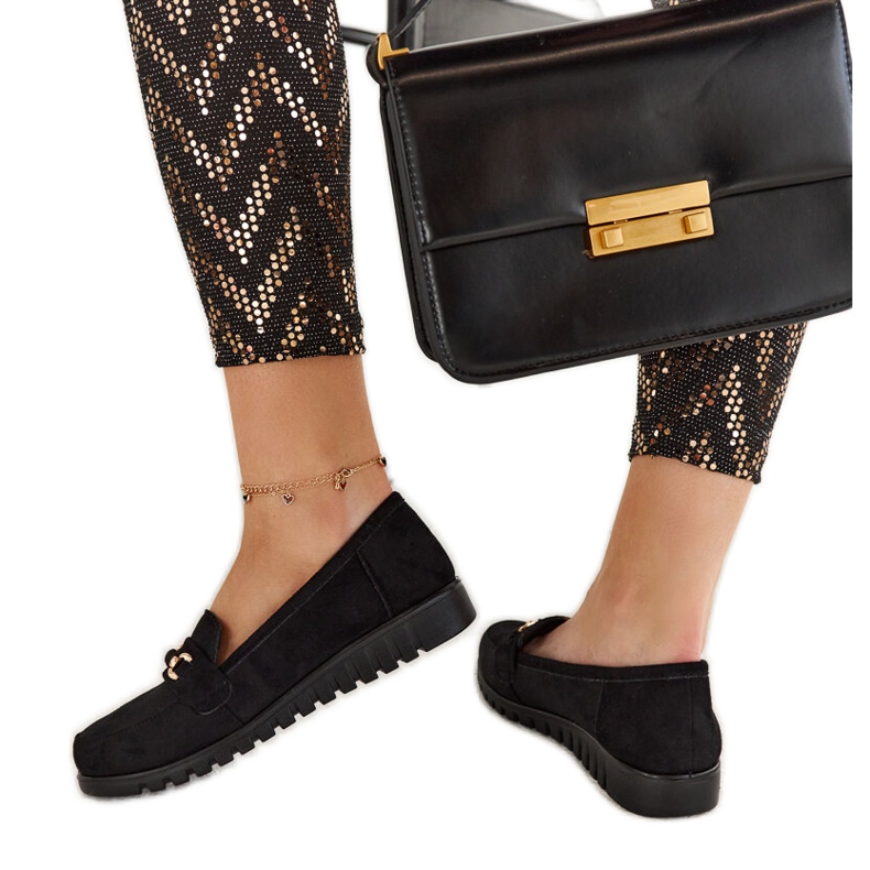 Black suede Prussia loafers Black suede Prussia loafers