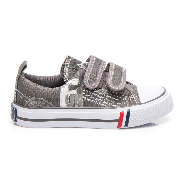 American Club Velcro sneakers fun grey