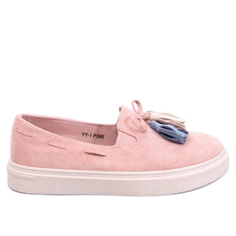 Krauss Pink tassel loafers