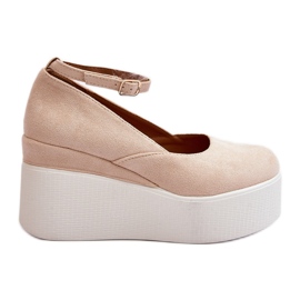 Women's Espadrilles on a Wedge Light Beige Malla Women's Espadrilles on a Wedge Light Beige Malla