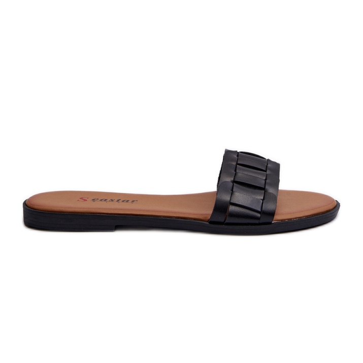 Women's Classic Flat Flip Flops Black Namrita