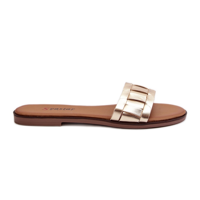 Women's Classic Gold Namrita Flat Flip-Flops golden